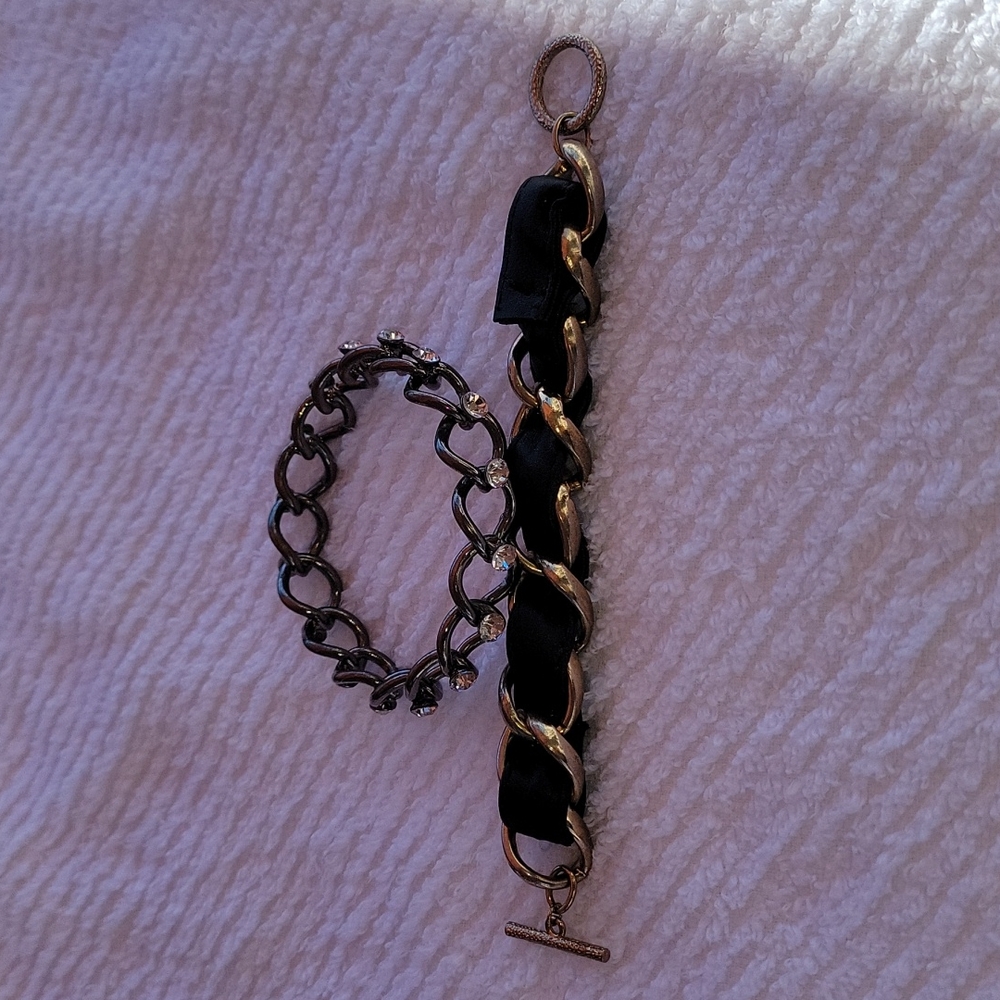 Two Chunky Chain Bracelets!!!